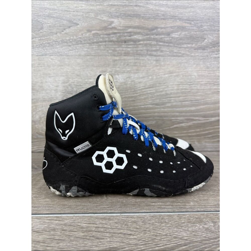 Rudis SF-Tbilisi 2.0 Women’s Sz 7.5/Mens 6 Black White Fox Mid Wrestling Shoes